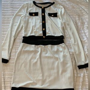 Matching White Mini Dress Set